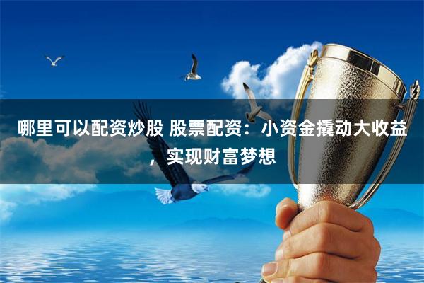 哪里可以配资炒股 股票配资:小资金撬动大收益,实现财富梦想